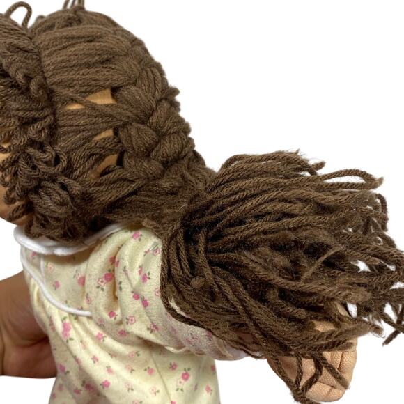 Vintage Cabbage Patch Doll Xavier Roberts Brown Ponytail Hair 1982 - Picture 4 of 9